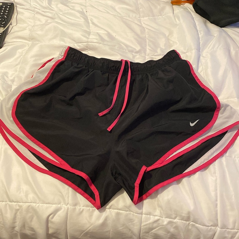 Black, White and pink Shorts
